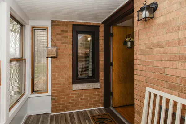 a view of front door