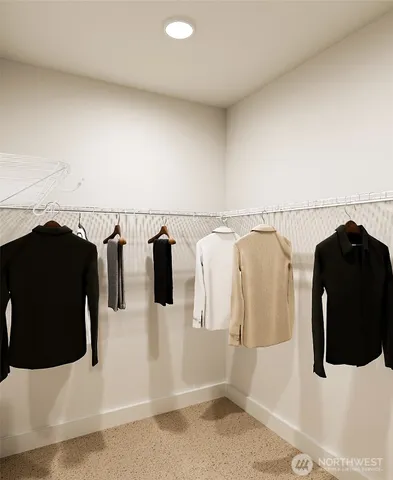 a view of a walk in closet