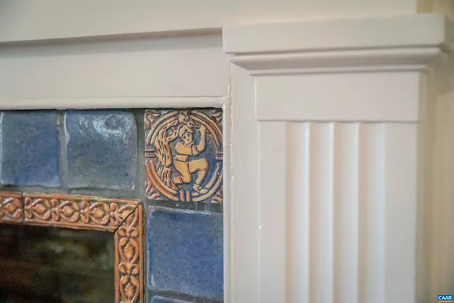 a close up of a wall