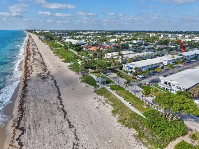 a view of a lake with a building in the background