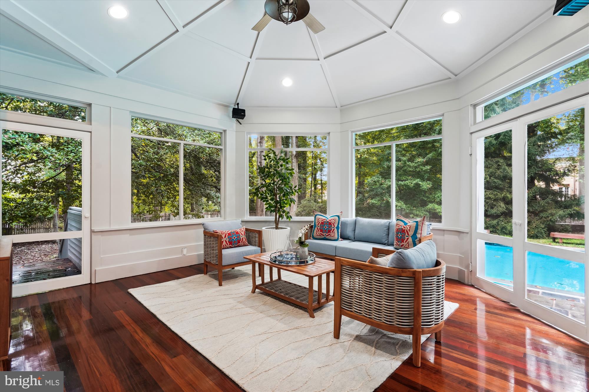 2559 Five Oaks Road Vienna, VA 22181 - Photo 20 of 55 a living room with furniture and floor to ceiling windows
