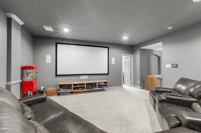 a room with furniture