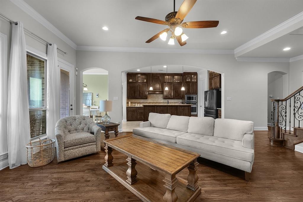 228 Parc Oaks Drive Aledo, TX 76008 - Photo 10 of 40 a living room with furniture and a large window