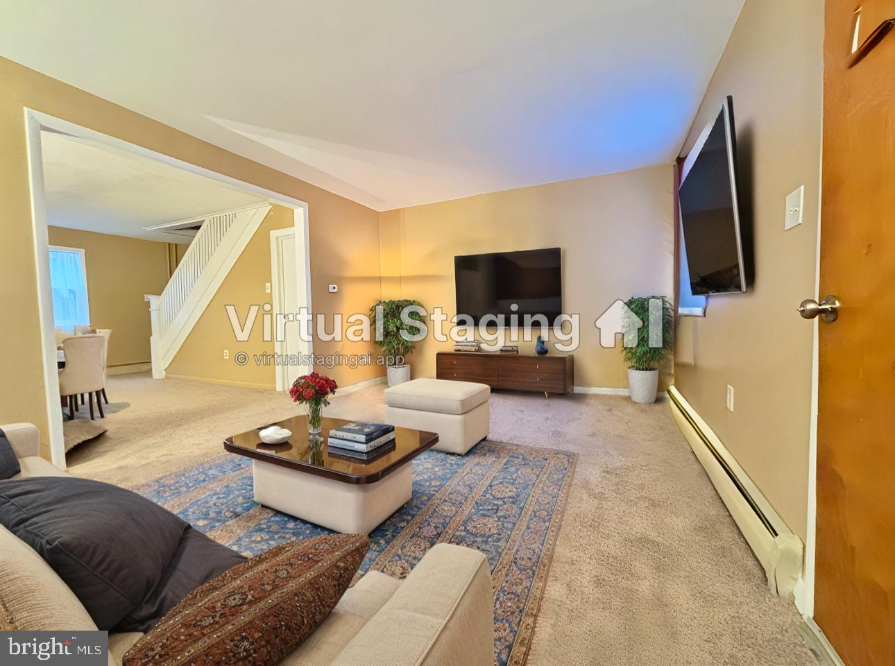 52 Hillcrest Road Branchdale, PA 17901 - Photo 3 of 12 Enter @ living room, fresh paint/carpet >dining rm