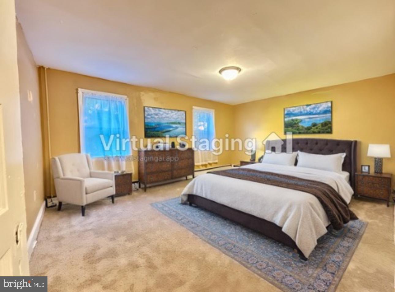 52 Hillcrest Road Branchdale, PA 17901 - Photo 5 of 12 Main front bedroom with fresh paint and new carpet