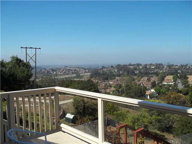 13666 Quinton Road San Diego, CA 92129 - Photo 18 of 25 Second Floor Balcony Overlooking Canyon Behind Home, Views to the Ocean