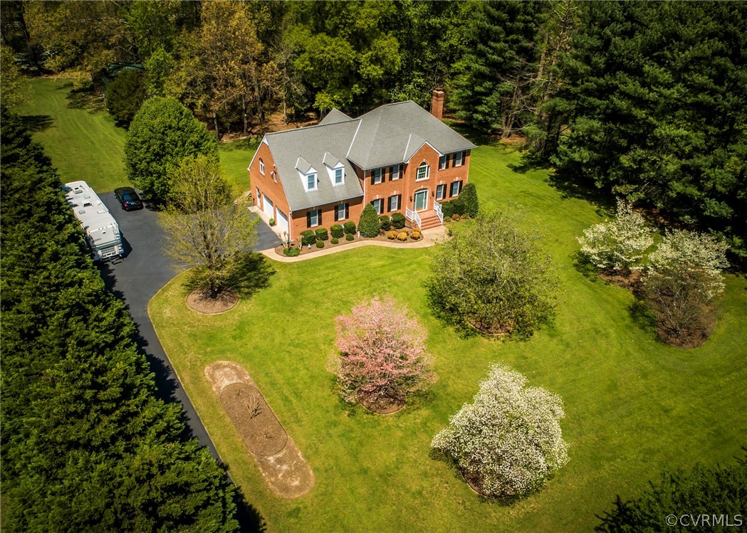 11239 Hanover Courthouse Road Hanover, VA 23069 - Photo 45 of 50 a aerial view of a house with a yard basket ball court and outdoor seating