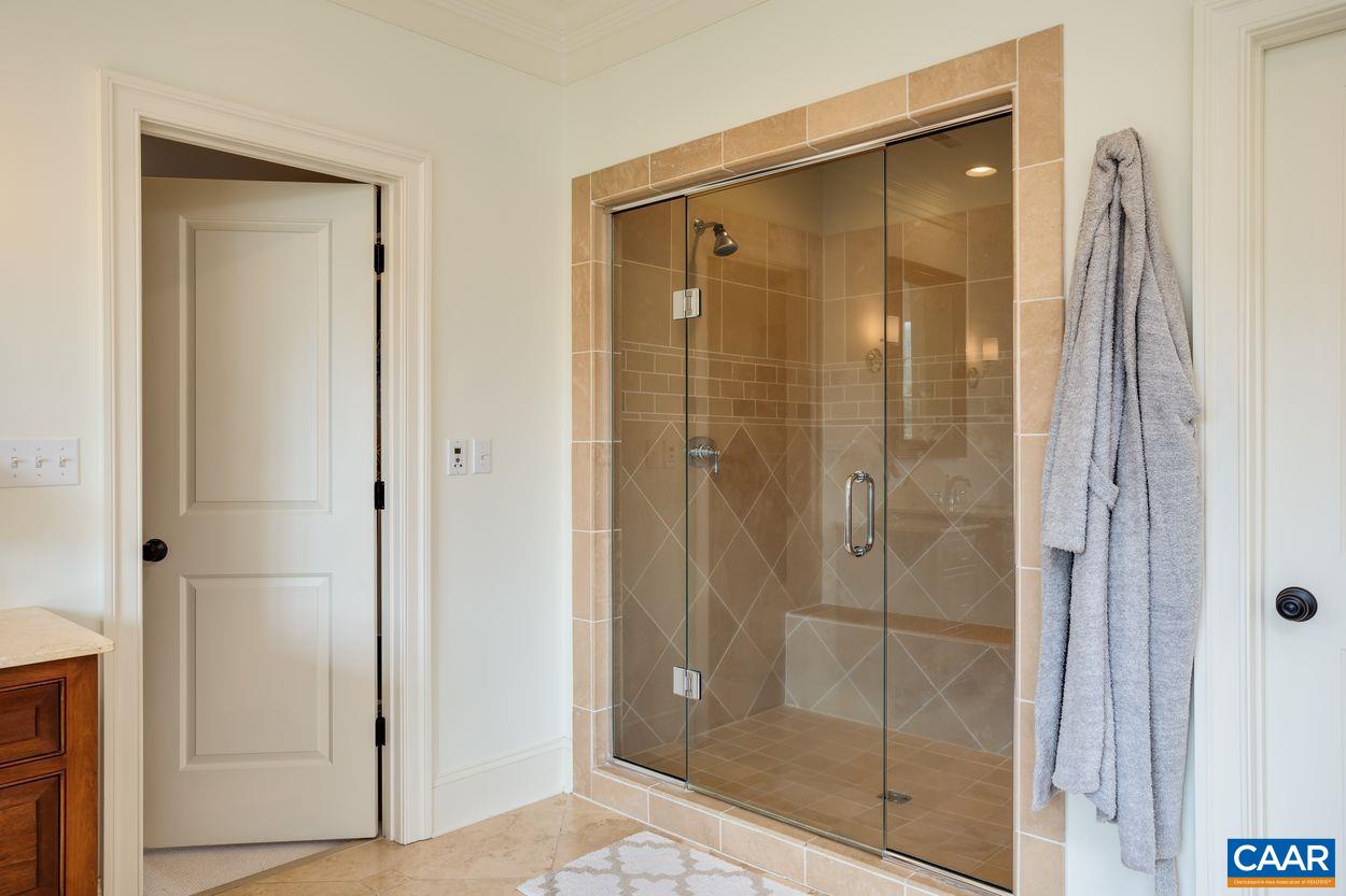 585 Ragged Mountain Drive Charlottesville, VA 22903 - Photo 32 of 60 a bathroom with a glass shower door