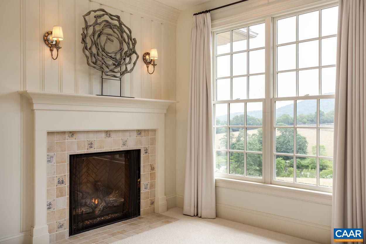 585 Ragged Mountain Drive Charlottesville, VA 22903 - Photo 34 of 60 a living room with a fireplace with wooden floor