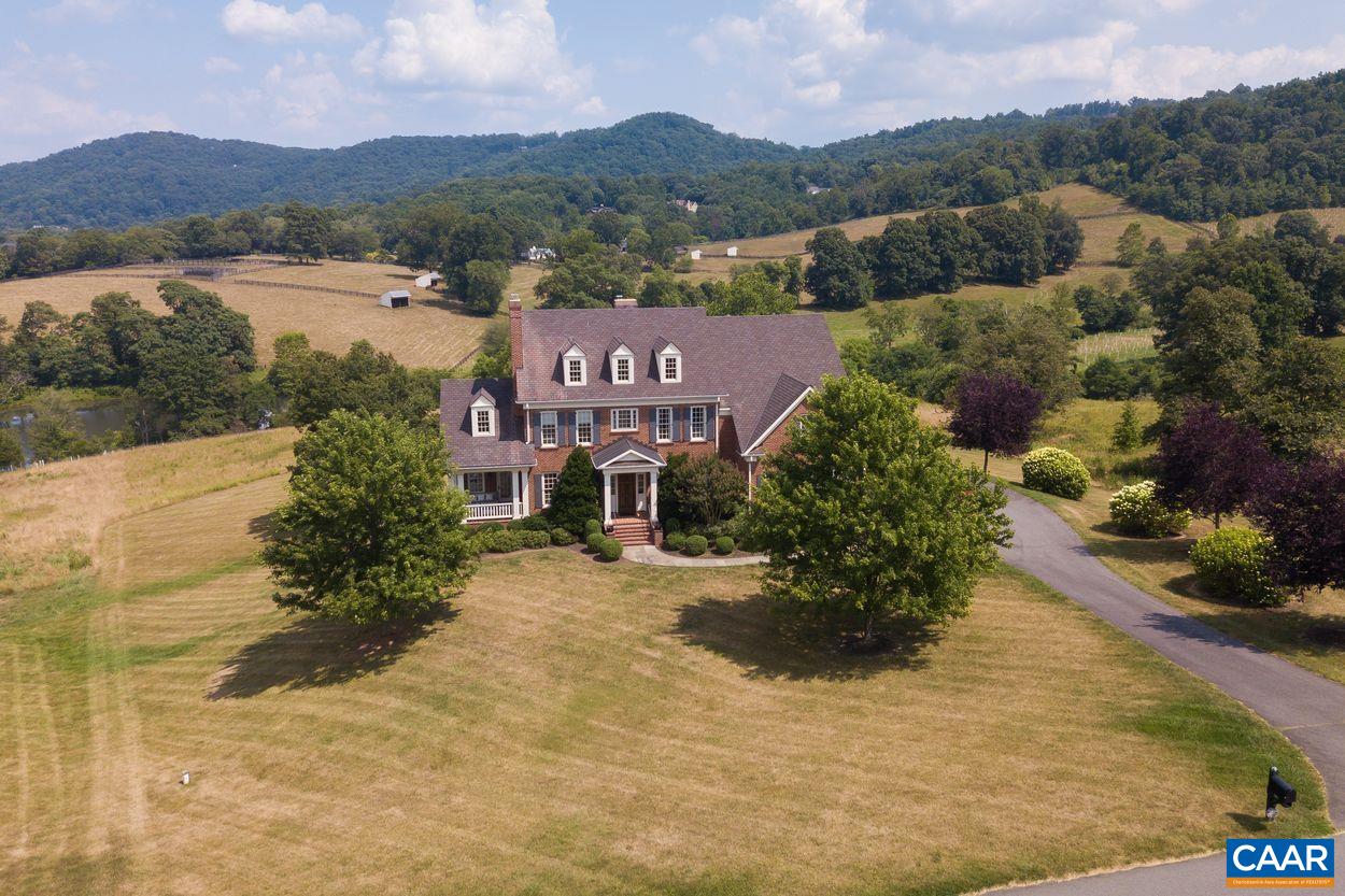 585 Ragged Mountain Drive Charlottesville, VA 22903 - Photo 53 of 60 an aerial view of a house with a garden