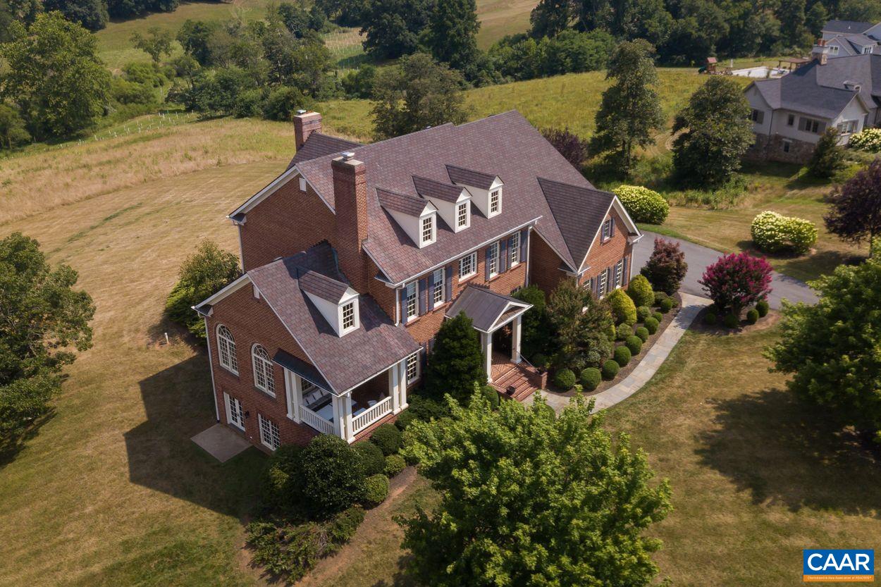 585 Ragged Mountain Drive Charlottesville, VA 22903 - Photo 54 of 60 an aerial view of a house with a garden