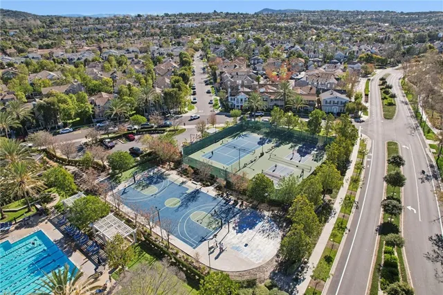 an aerial view of residential house with outdoor space