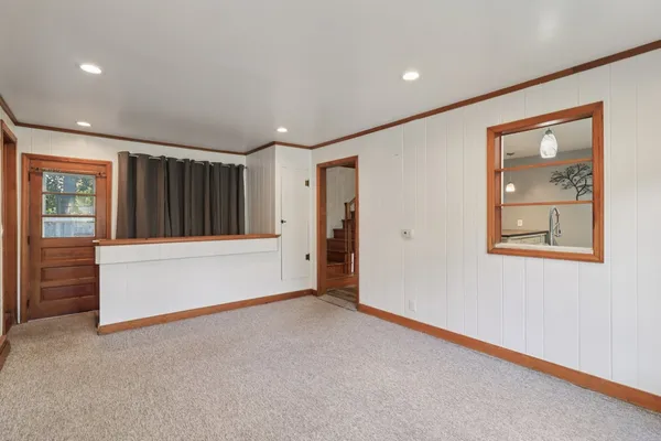 a view of an empty room