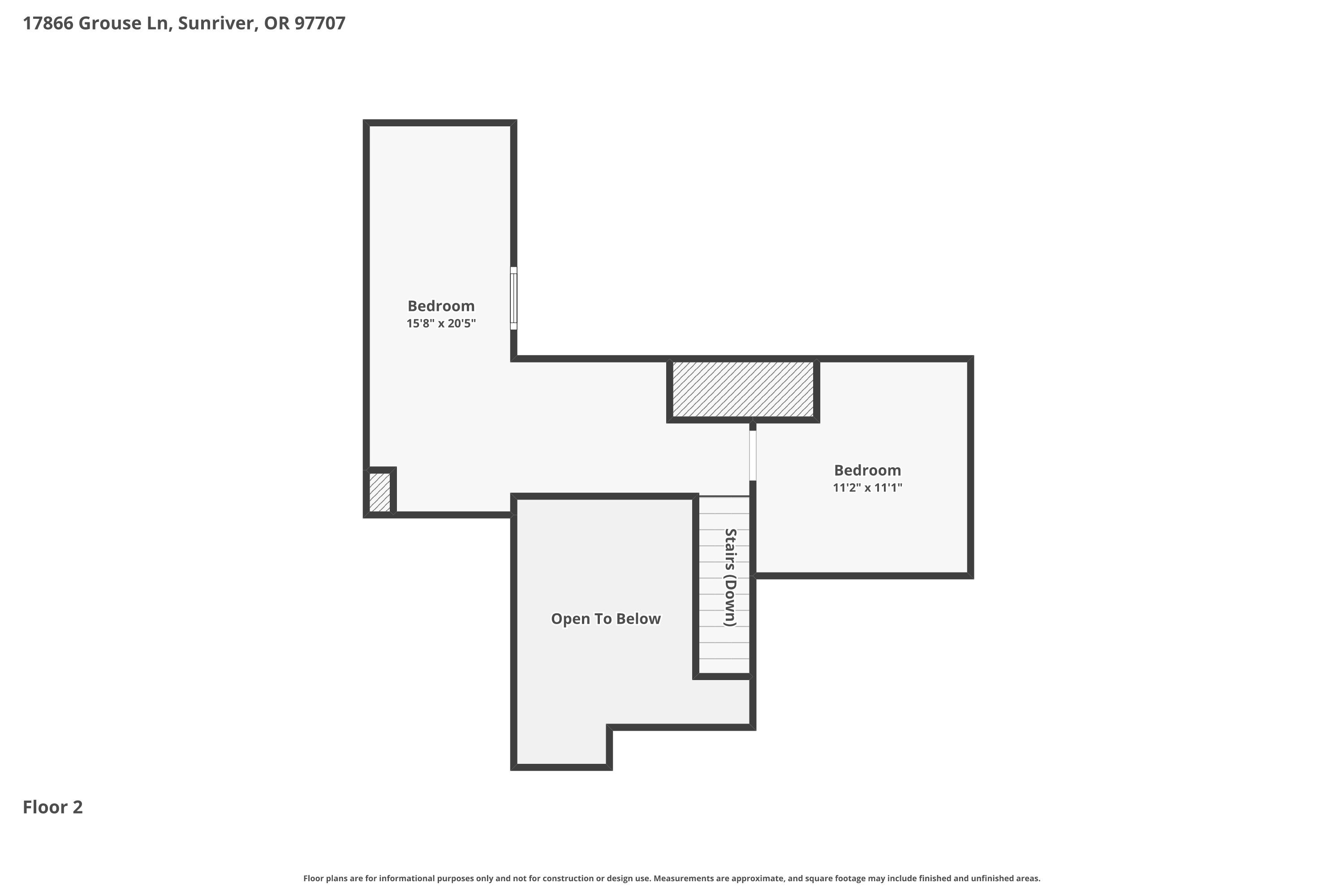 17866 Grouse Lane, Unit 3 Sunriver, OR 97707 - Photo 60 of 61 a picture of a floor plan