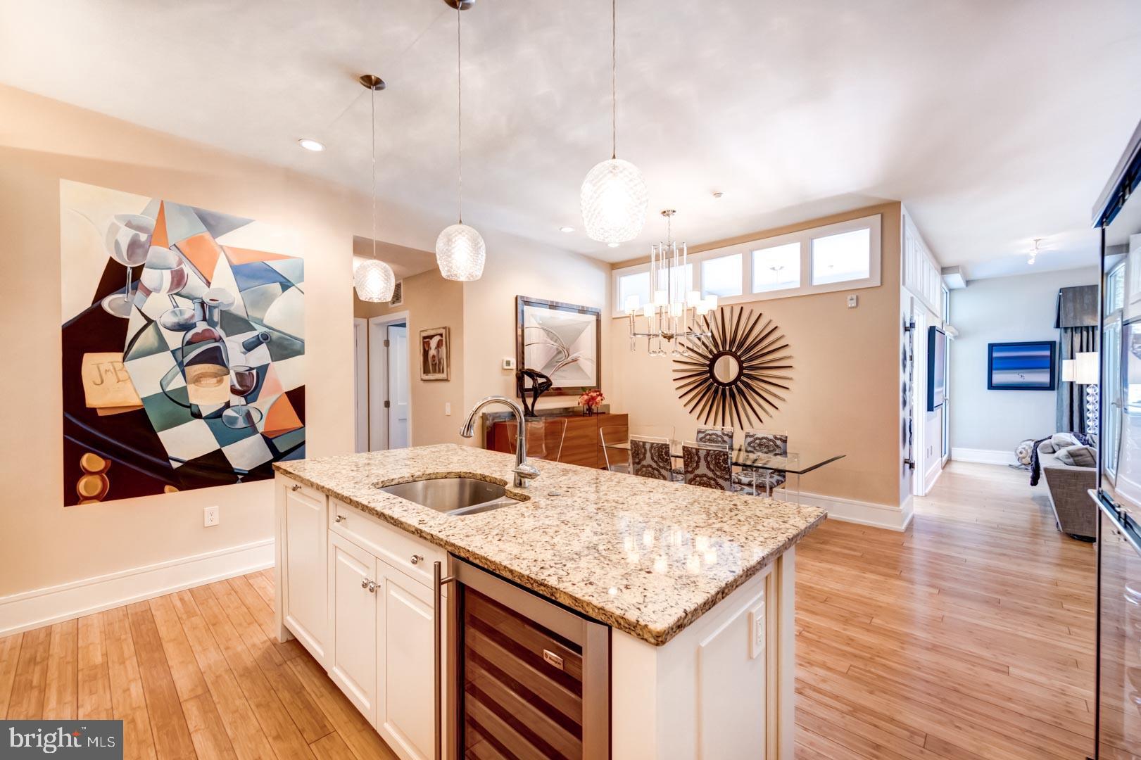 224 Iron Works Way, Unit F Wayne, PA 19087 - Photo 11 of 31 island with seating, wine frig