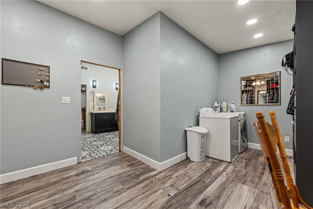 750 Leming Avenue Overton, NV 89040 - Photo 41 of 82 Functional laundry space with easy access to adjacent room.