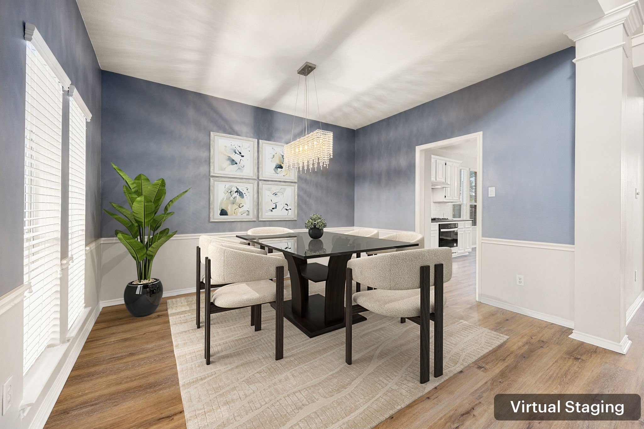 3707 Pecan Court Manvel, TX 77578 - Photo 3 of 35 a view of a dining room with furniture and wooden floor