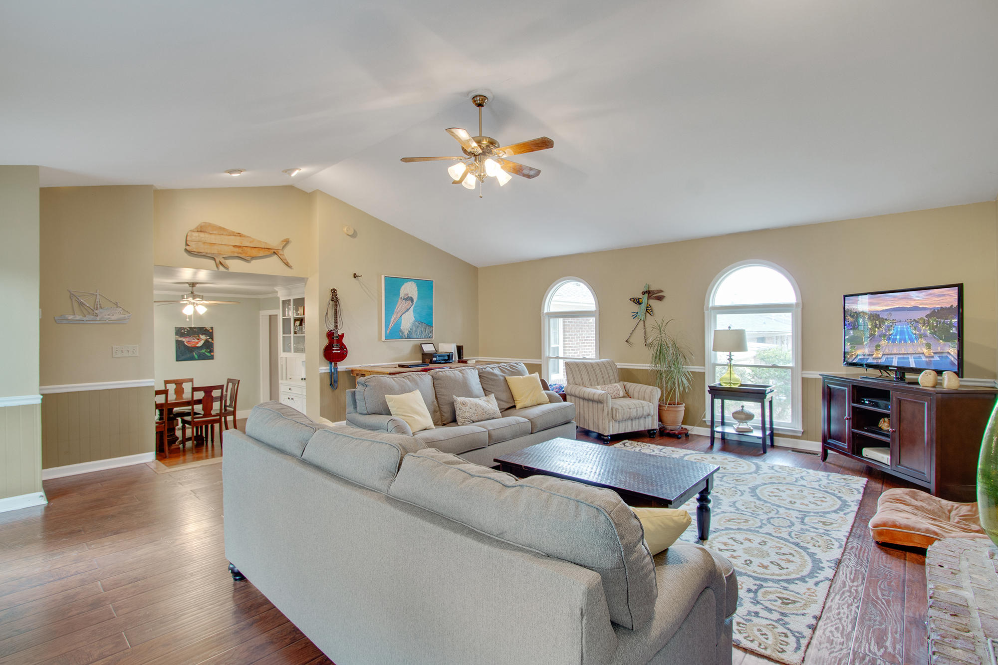 6016 Ridgecrest Avenue Hanahan, SC 29410 - Photo 17 of 34 View From Fireplace