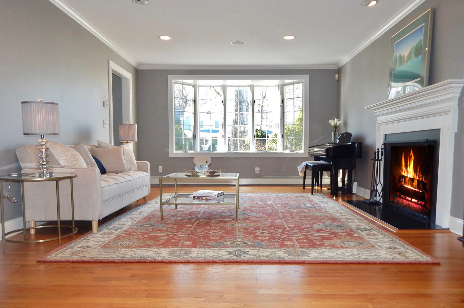 14 Chasmars Pond Road Darien, CT 06820 - Photo 12 of 34 a living room with furniture and a fireplace