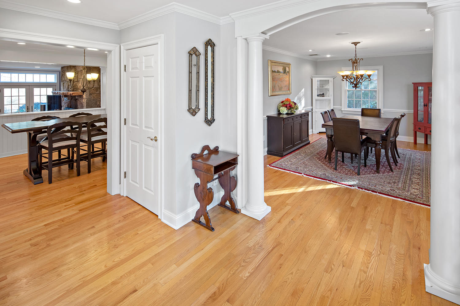 14 Chasmars Pond Road Darien, CT 06820 - Photo 3 of 34 a view of a room with furniture and wooden floor