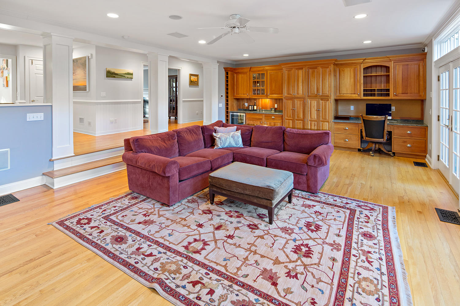 14 Chasmars Pond Road Darien, CT 06820 - Photo 8 of 34 a living room with furniture and a rug