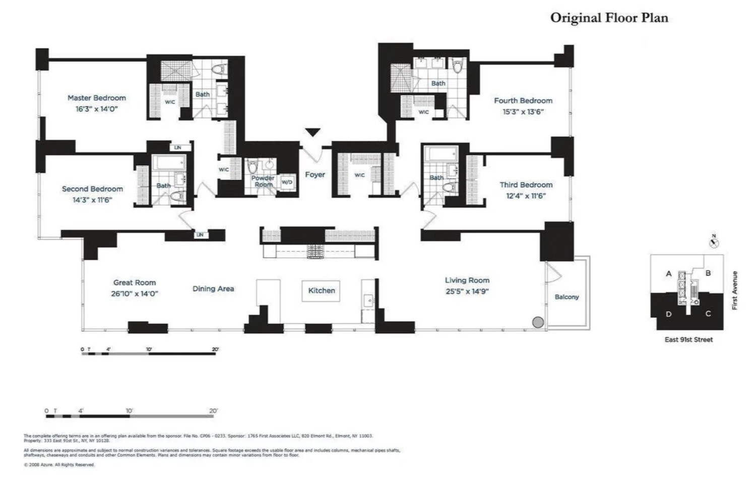 333 East 91st Street, Unit 31CD Manhattan, NY 10128 - Photo 15 of 15 a picture of a floor plan