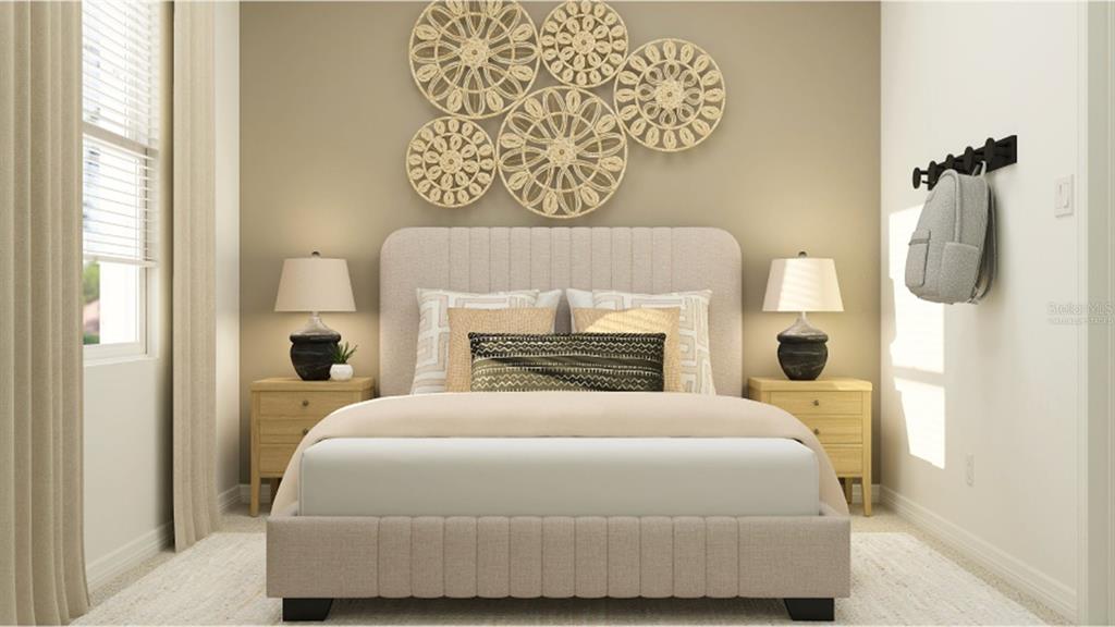 5152 Bridgehaven Road Davenport, FL 33837 - Photo 11 of 38 a bedroom with a bed and a fireplace