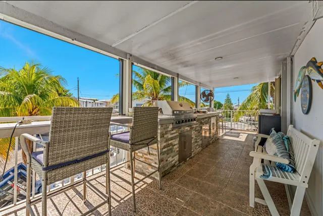 a view of hallway with livingroom