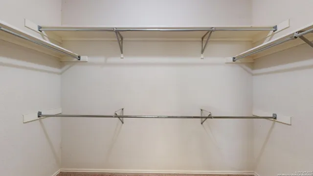 a view of a walk in closet