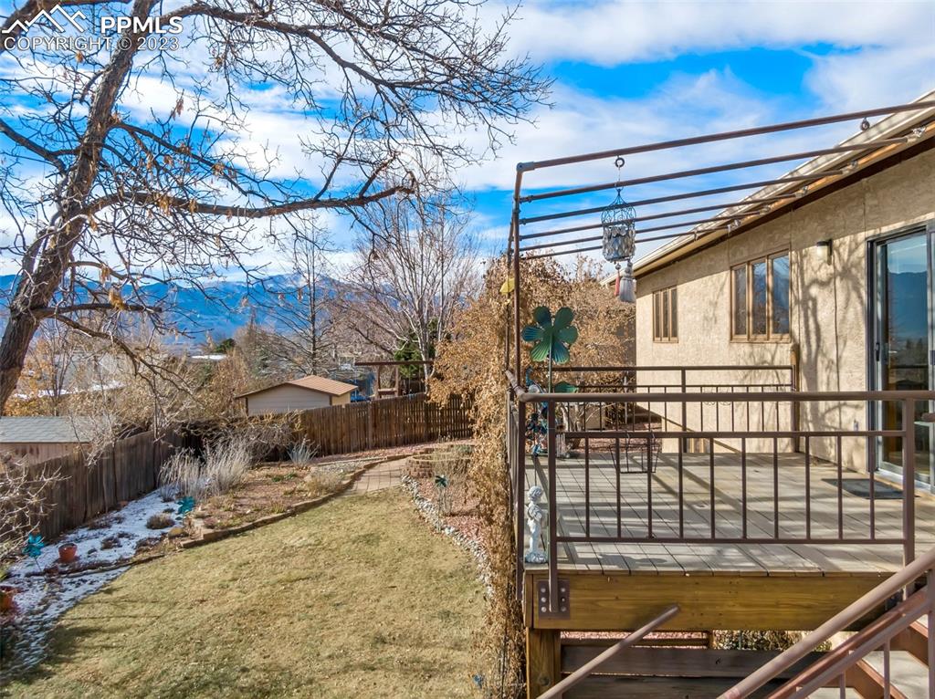 1711 Columbine Road Colorado Springs, CO 80907 - Photo 34 of 50 a view of a backyard