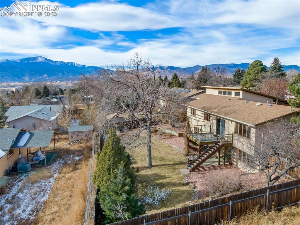 1711 Columbine Road Colorado Springs, CO 80907 - Photo 38 of 50 an aerial view of residential houses with outdoor space