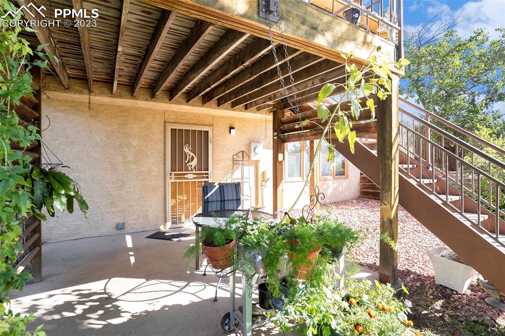 1711 Columbine Road Colorado Springs, CO 80907 - Photo 45 of 50 a view of balcony with potted plants