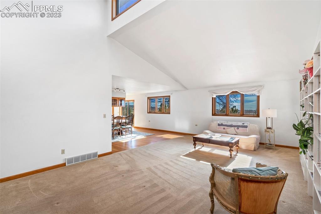 1711 Columbine Road Colorado Springs, CO 80907 - Photo 10 of 50 a living room with furniture and wooden floor