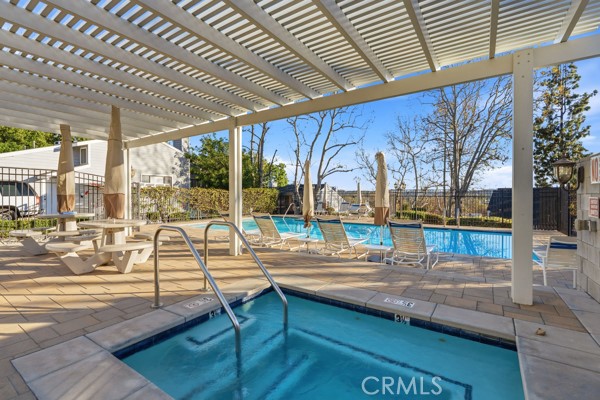 442 Walker Road San Dimas, CA 91773 - Photo 38 of 48 a view of a swimming pool with a patio