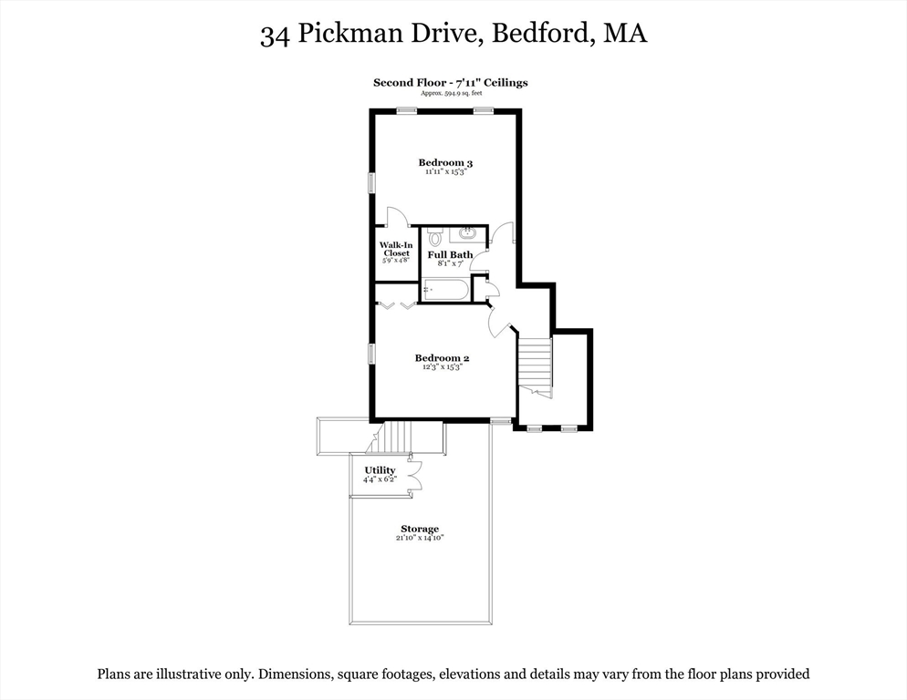 34 Pickman Drive, Unit 34 Bedford, MA 01730 - Photo 38 of 38 a picture of a floor plan
