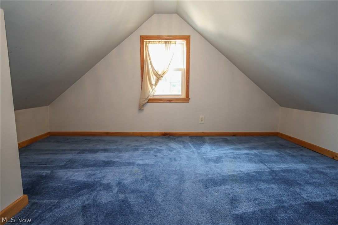 38610 Spiedel Town Road Bethesda, OH 43719 - Photo 32 of 33 Bonus room featuring carpet and lofted ceiling