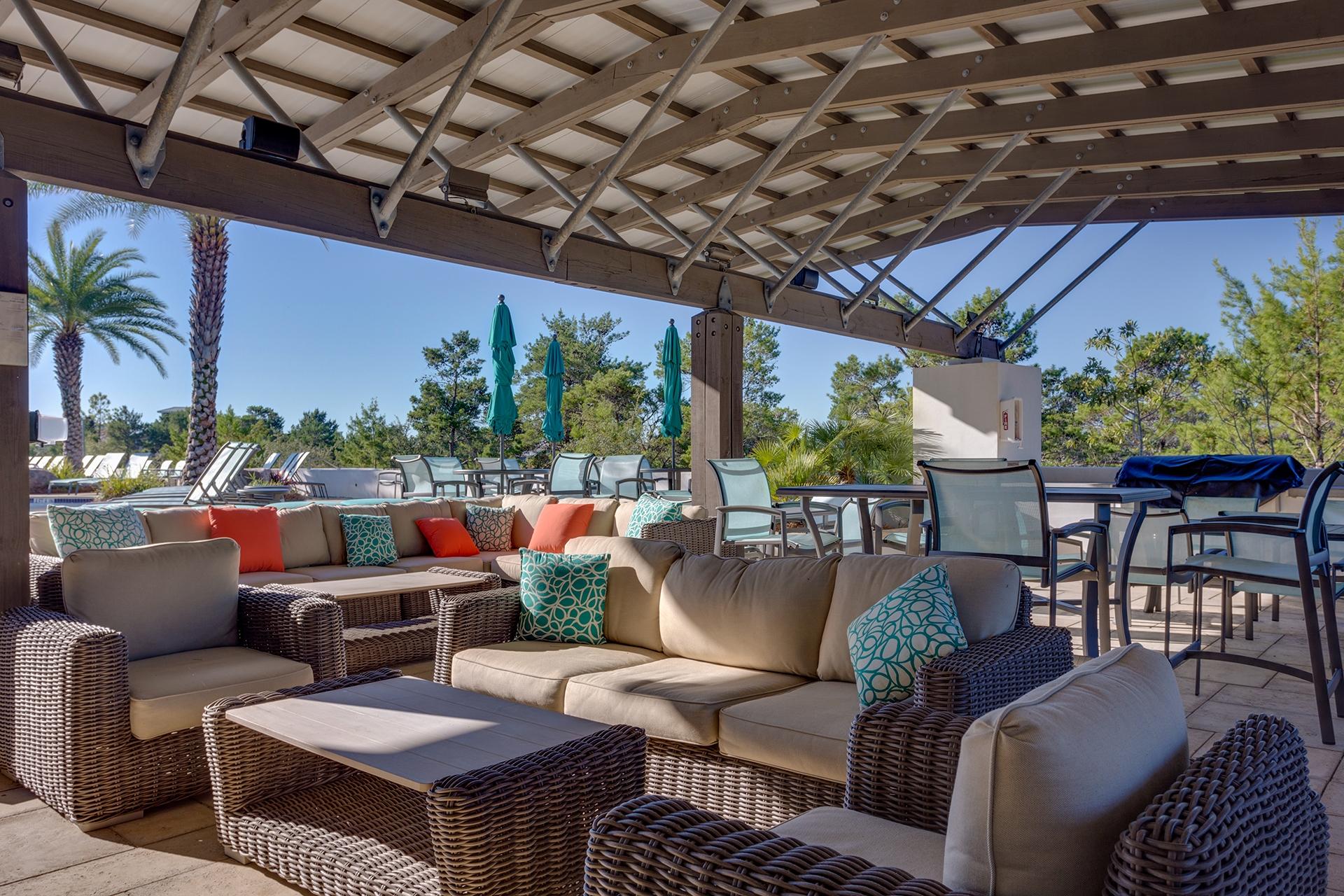 119 Gulfview Circle, Unit LOT 14 Santa Rosa Beach, FL 32459 - Photo 11 of 28 a outdoor living space with patio furniture and a potted plants