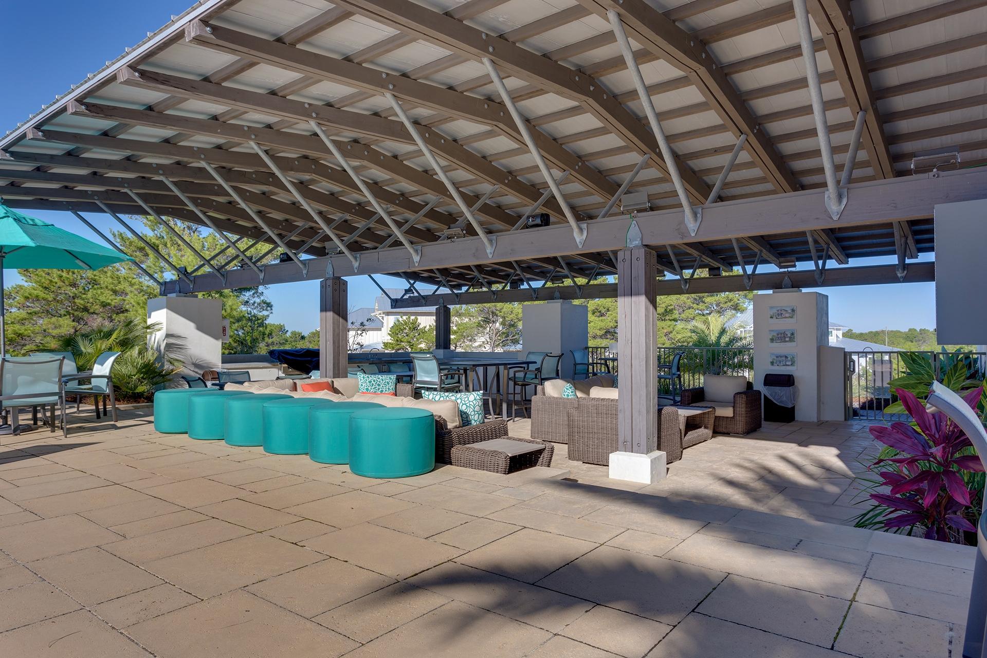 119 Gulfview Circle, Unit LOT 14 Santa Rosa Beach, FL 32459 - Photo 12 of 28 a view of a porch with furniture and a patio
