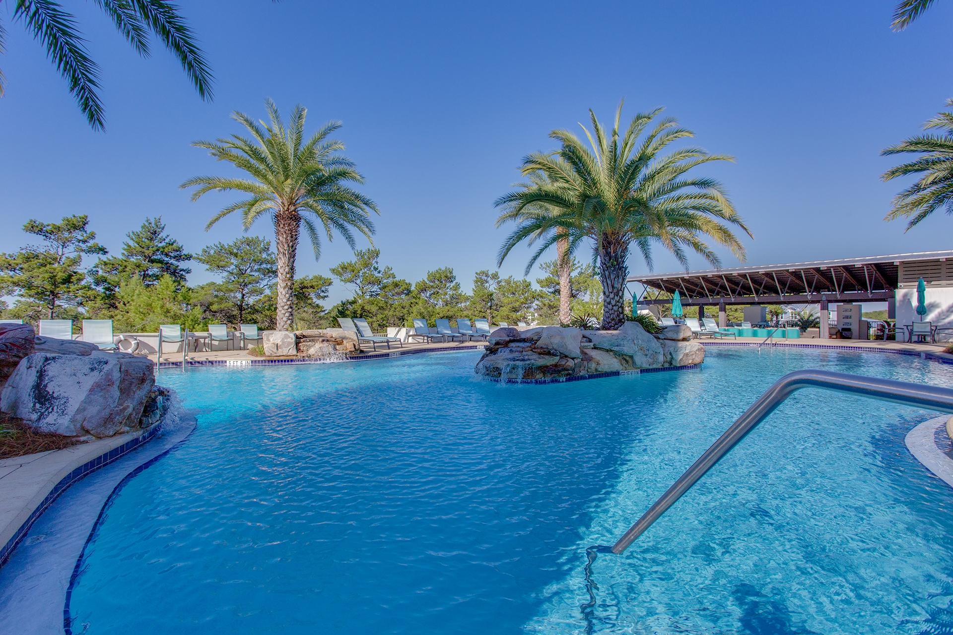 119 Gulfview Circle, Unit LOT 14 Santa Rosa Beach, FL 32459 - Photo 15 of 28 a view of a swimming pool and lounge chair