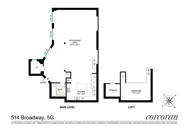 $1,850,000 | 514 Broadway, Unit LOFT5G | SoHo