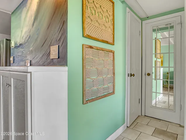 a view of front door of house