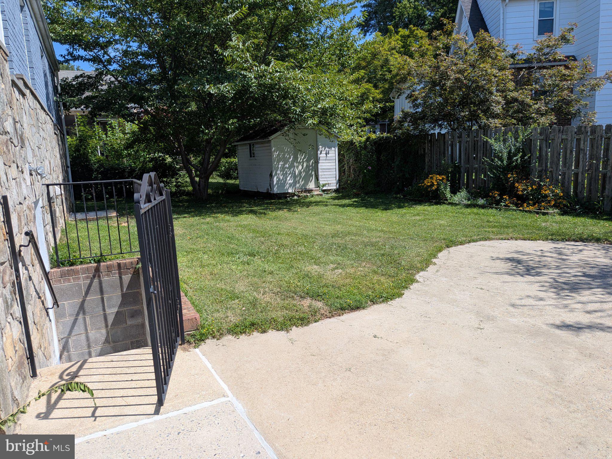 2102 Luzerne Avenue Silver Spring, MD 20910 - Photo 3 of 18 Gated backyard with entrance to apartment