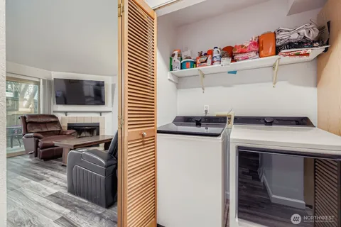 a room with storage and utility