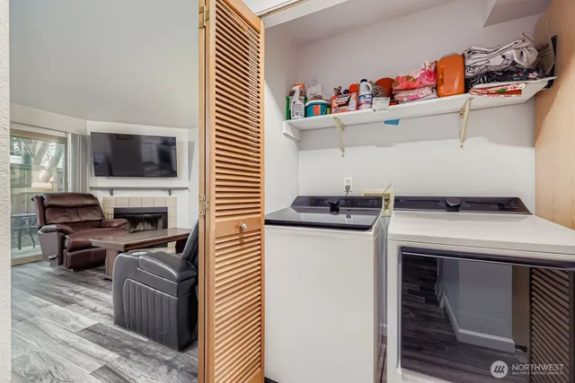 a room with storage and utility