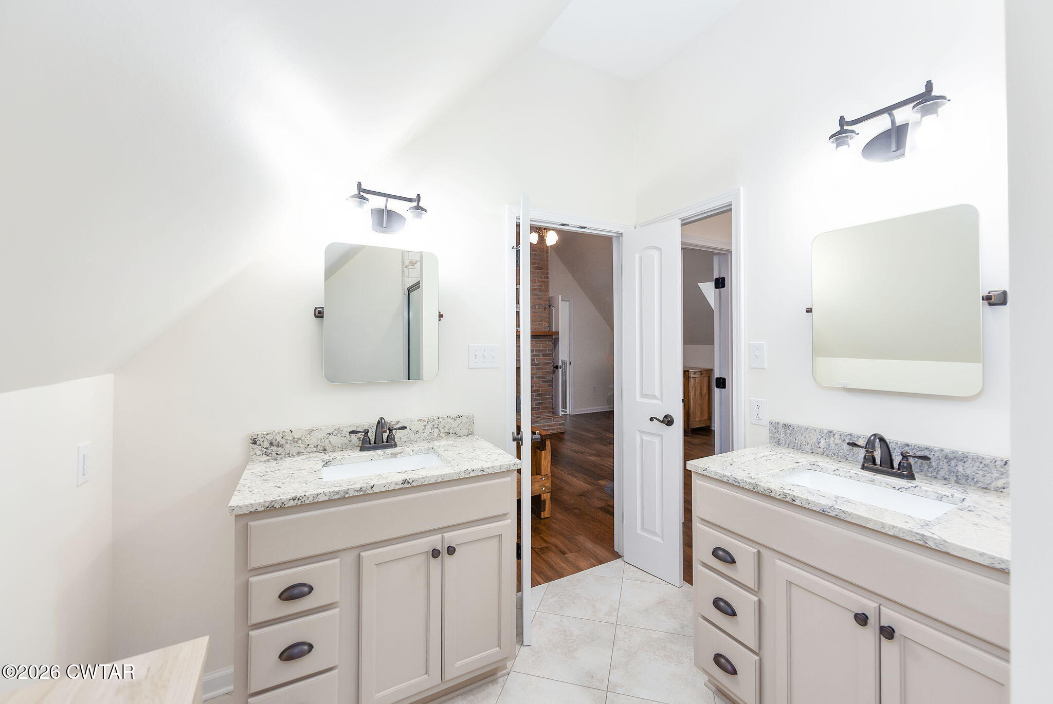 105 Center Hill-Wright Road Reagan, TN 38368 - Photo 27 of 54 a bathroom with a granite countertop sink and a mirror