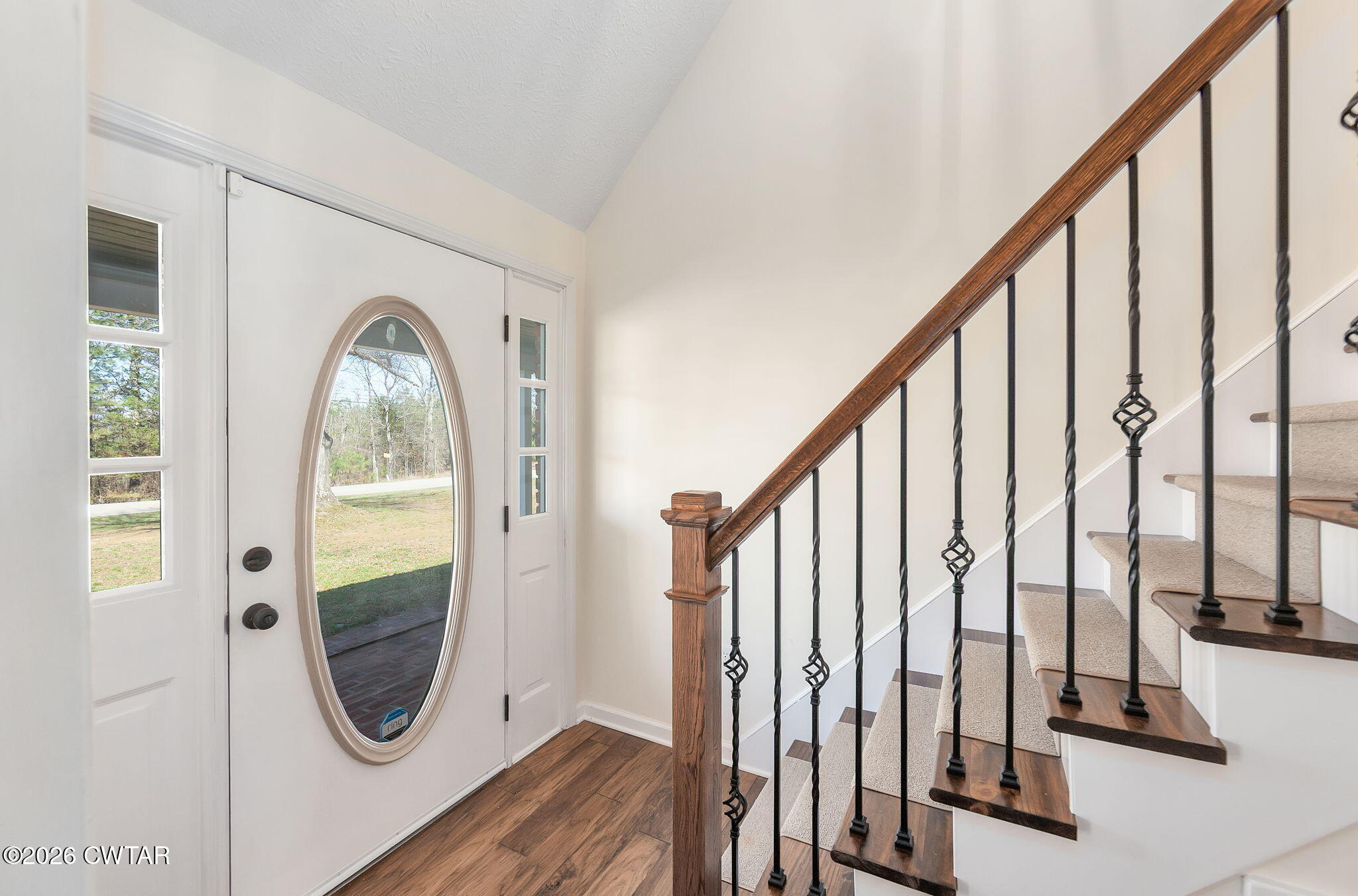 105 Center Hill-Wright Road Reagan, TN 38368 - Photo 4 of 54 a view of an entryway with wooden floor and door