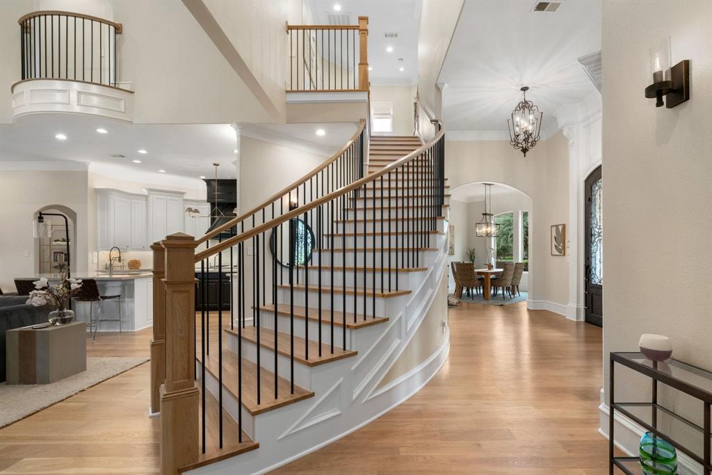 2101 Vail Road Southlake, TX 76092 - Photo 9 of 40 a view of entryway and hall with wooden floor