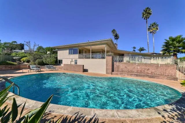 a view of a house with a patio