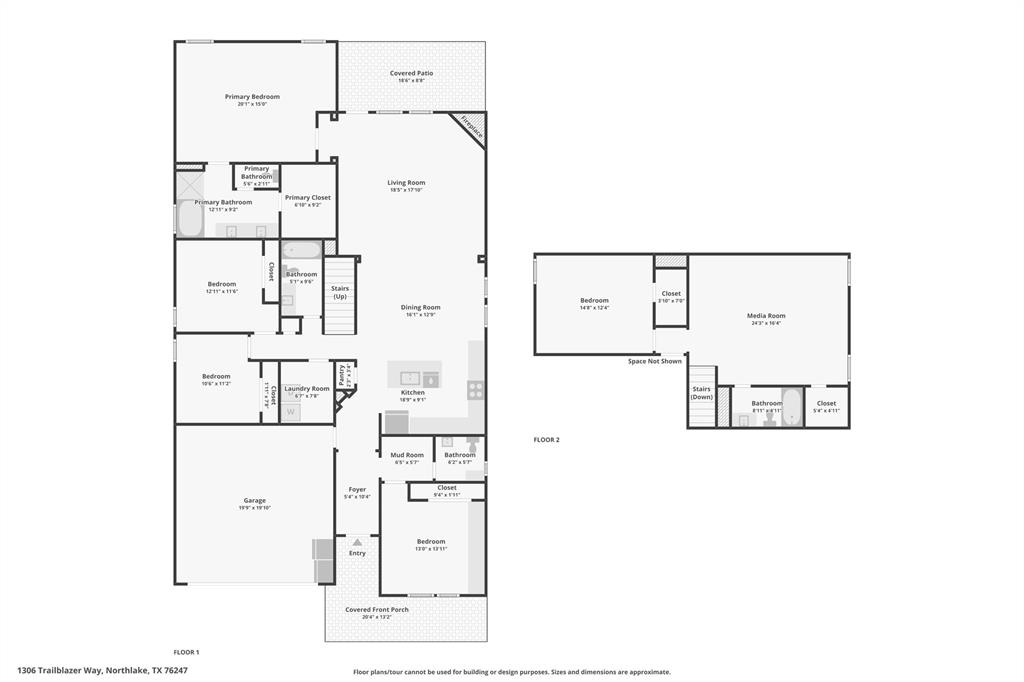 1306 Trailblazer Way Northlake, TX 76247 - Photo 38 of 40 Floor plan