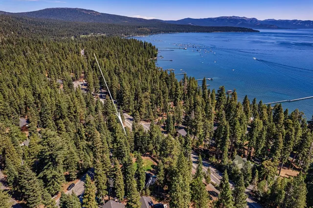 a view of a city with sunset view